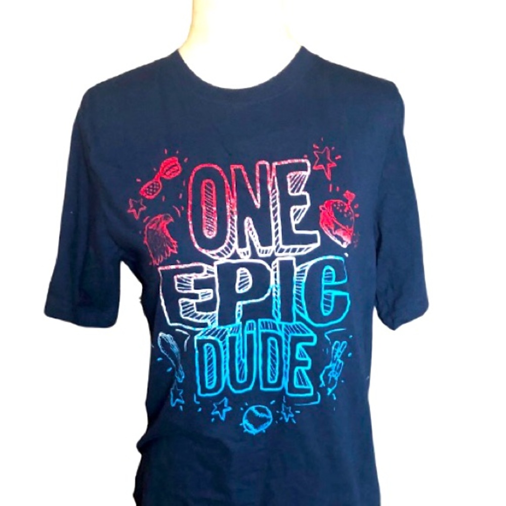 One Epic Dude Red White Blue Skater Boy‎ XL Husky